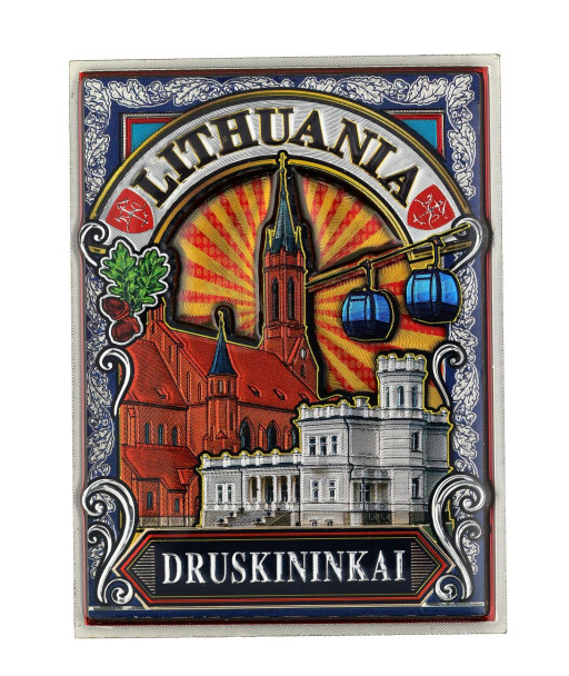 Magnetas Druskininkai su miesto simboliais